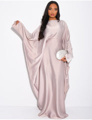 Abaya papillon ornée de strass à nouer à l'intérieur