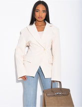 Blazer premium cintré à la taille