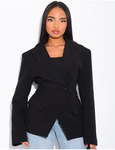 Blazer premium cintré à la taille