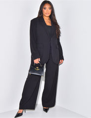 Blazer oversize en lin à nouer