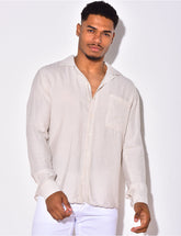Chemise manche longues avec poches