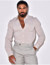 Chemise manches longues à rayures