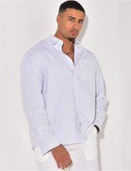 Chemise manches longues à rayures