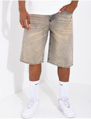Bermuda en jeans délavé