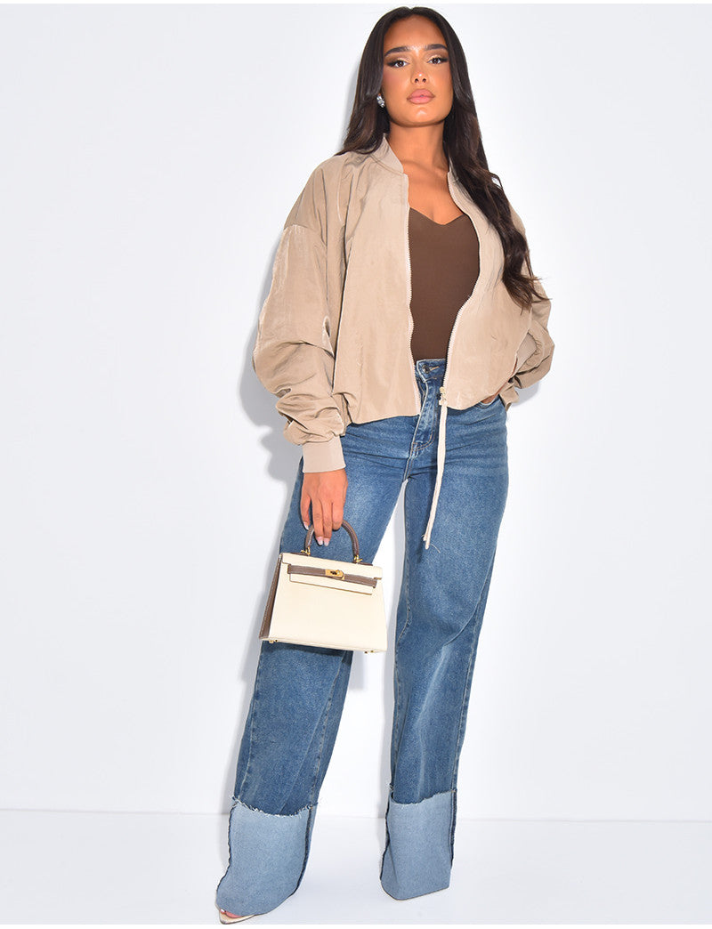 Bombers oversize en tissu imperméable