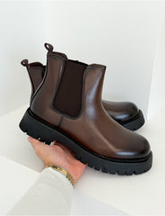 Bottines en similicuir