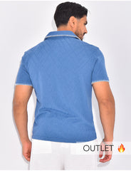 Chemise à coutures contrastantes