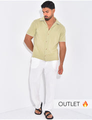 Chemise à coutures contrastantes