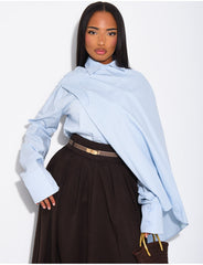 Chemise en coton à cape