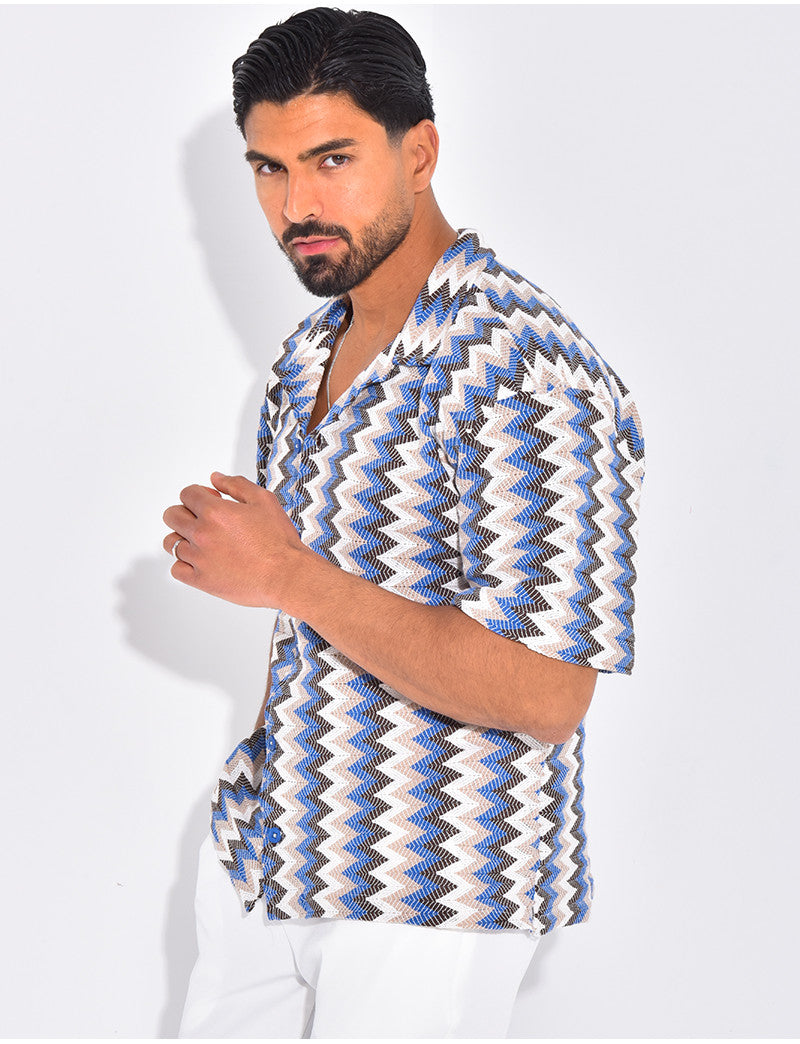 Chemise à motifs