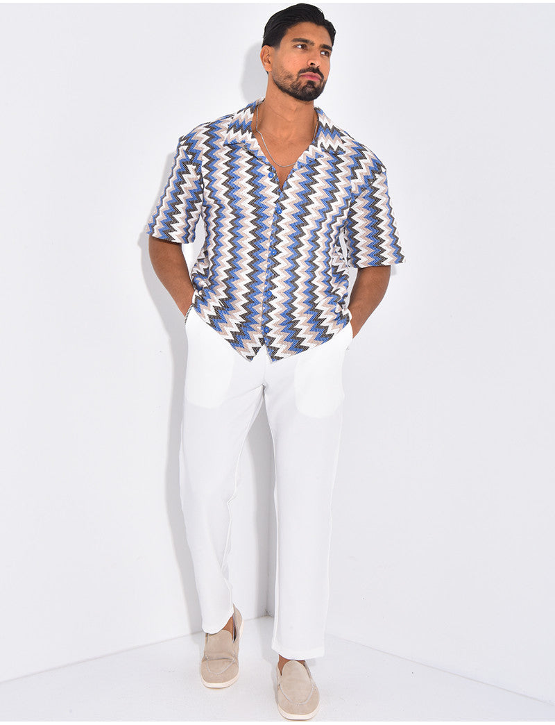 Chemise à motifs