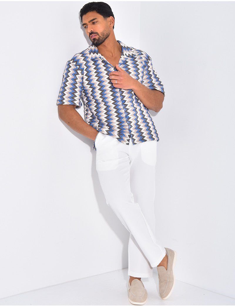 Chemise à motifs