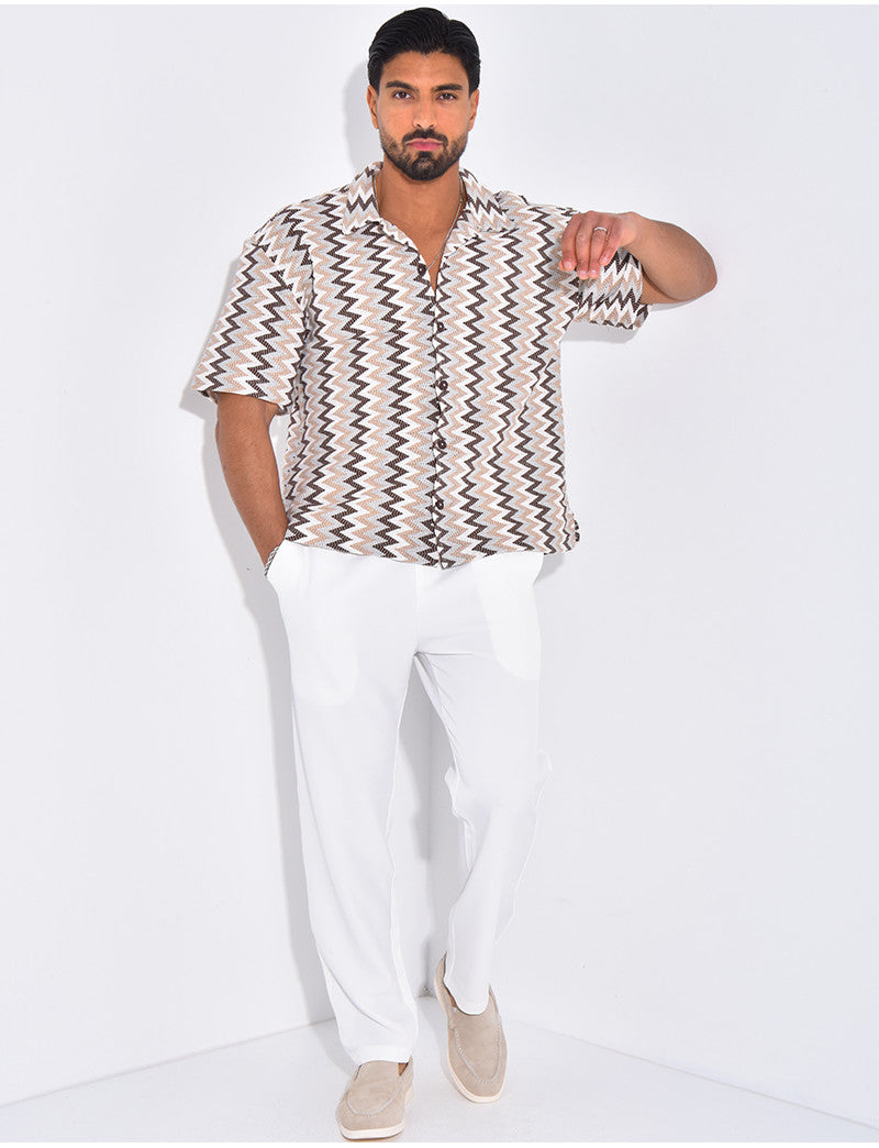 Chemise à motifs