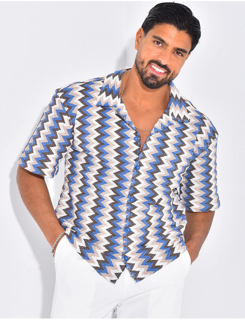 Chemise à motifs