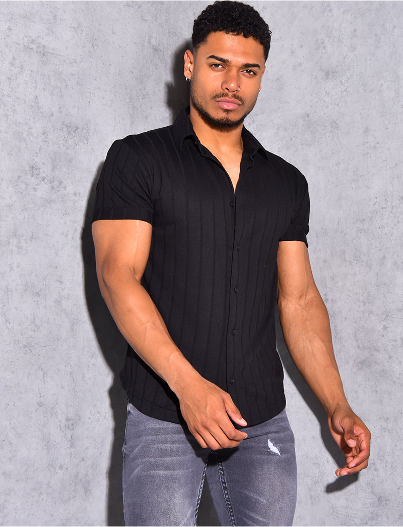 Chemise côtelée