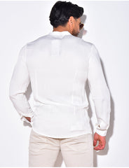 Chemise fluide à col rond