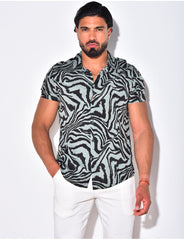 Chemise homme à motif