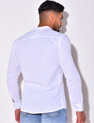 Chemise manche longues à petit col