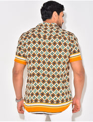 Chemise manches courtes à rayures