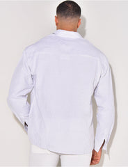 Chemise manches longues à rayures