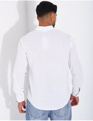 Chemise manches longues à rayures