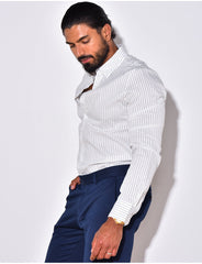 Chemise manches longues à rayures