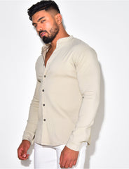Chemise manches longues col rond