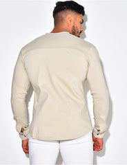 Chemise manches longues col rond