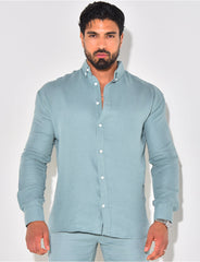 Chemise manches longues en coton