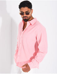 Chemise manches longues en lin